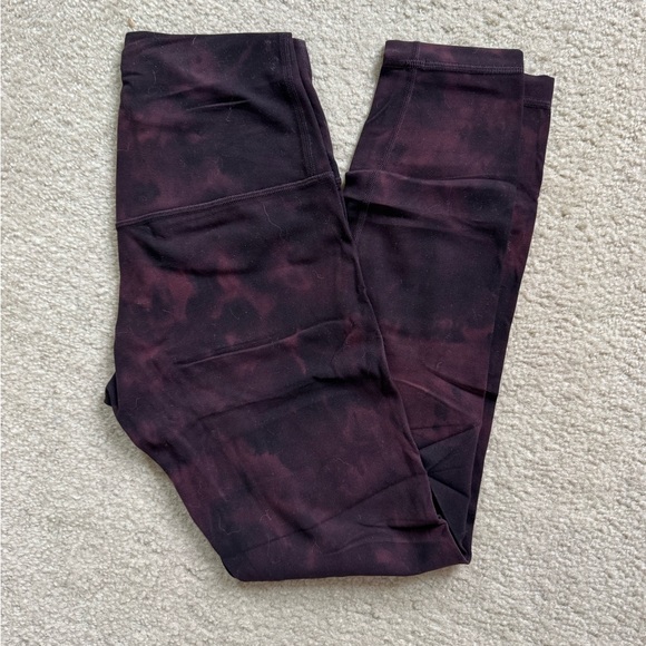 Diamond Dye Cassis/Black align pant 25” - Picture 2 of 3
